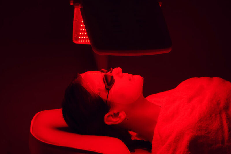 blue and red light therapy at home