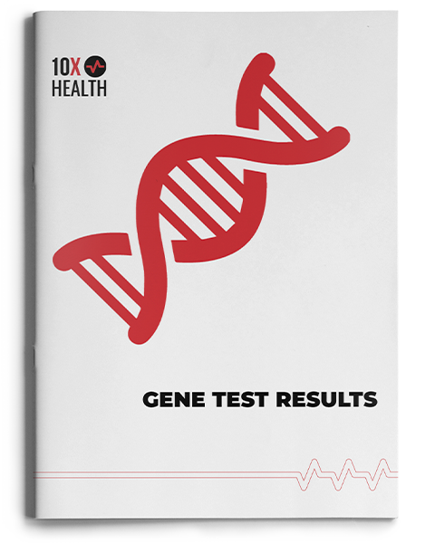 a 10X Health Gene Test Results booklet