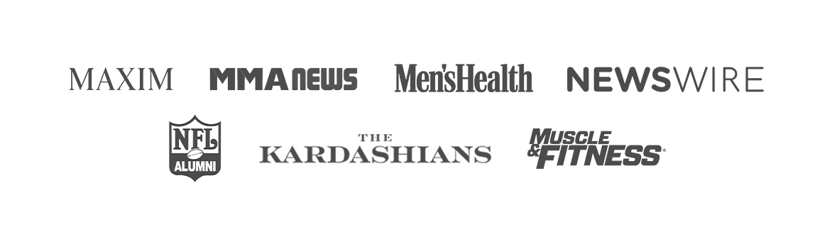 10X Health media mentions: Maxim, MMA News, Daily Mail, NewsWire, NFL Alumni, The Kardashians, Muscle & Fitness