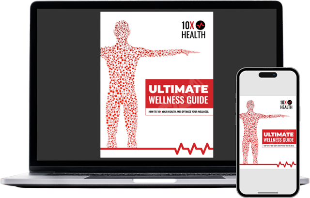 Ultimate Wellness Guide on a laptop and phone