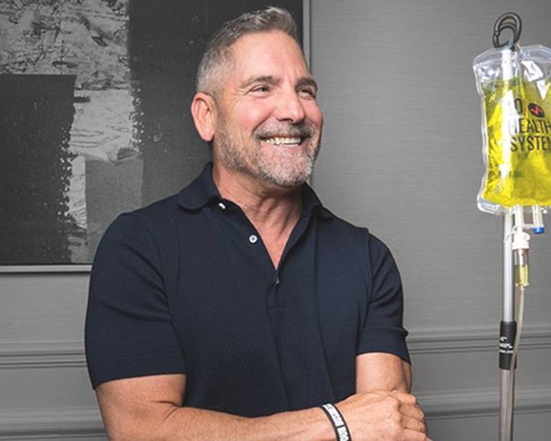 Grant Cardone receiving 10X Health System IV therapy Grant Cardone receiving 10X Health System IV therapy