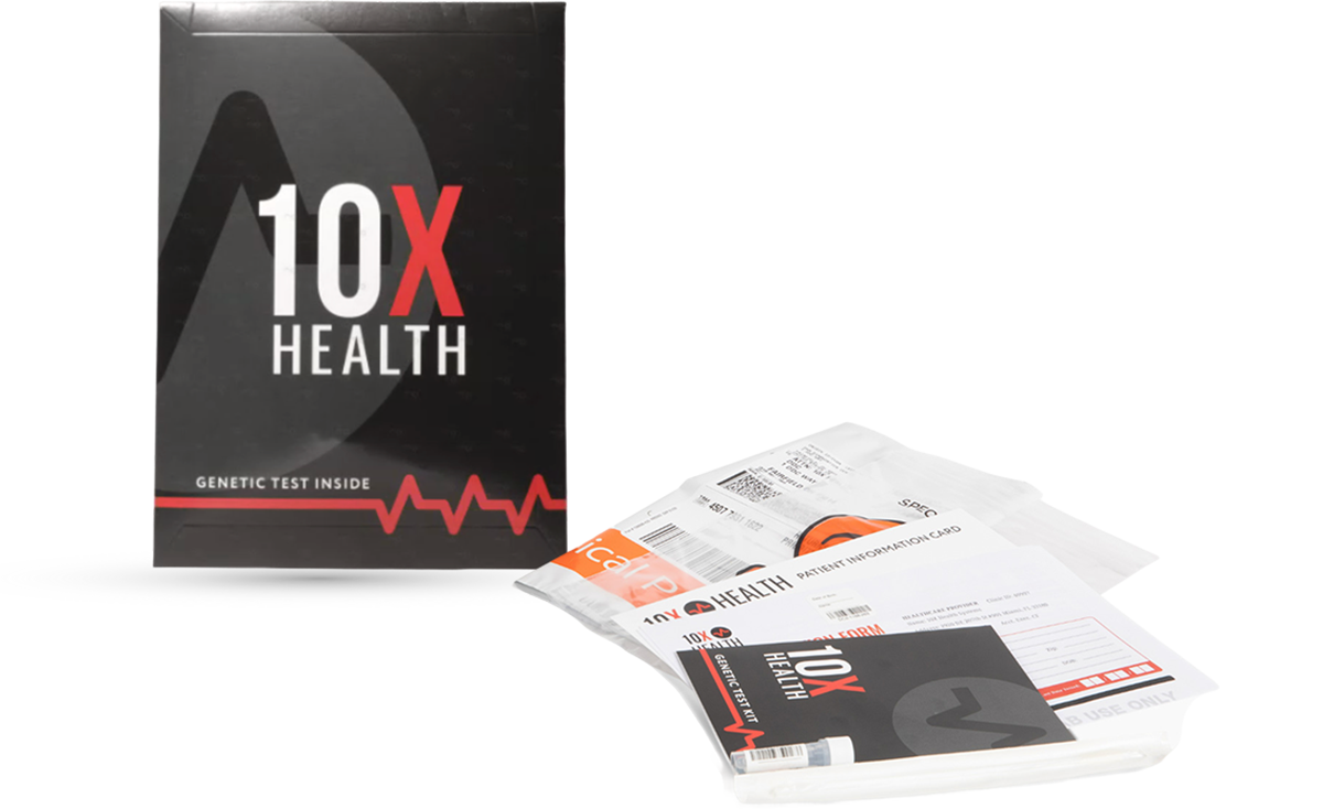 10X Health Genetic Test results booklet and test kit materials 10X Health Genetic Test results booklet and test kit materials