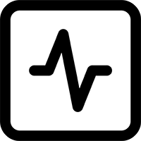 icon of a pulse line