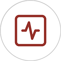 icon of a pulse line