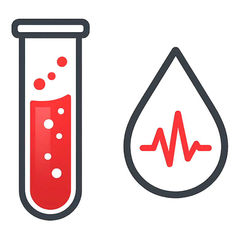 10x health blood test biomarker icon
